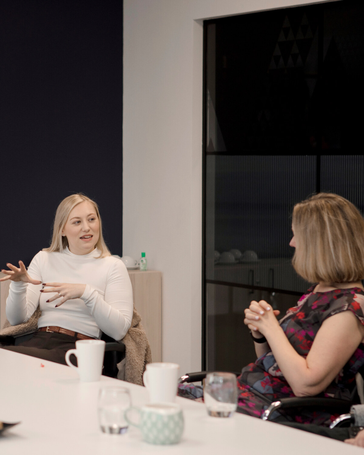 Abigail in a 1:1 strategy session with a client